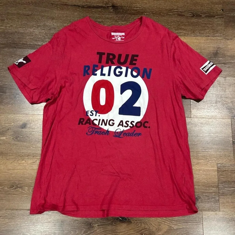 True Religion red t-shirt -XL